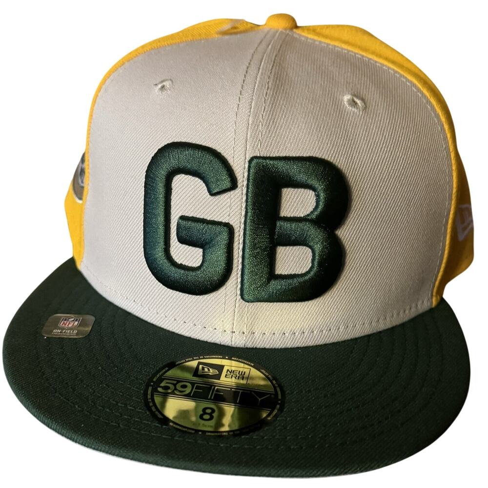 Green Bay Packers Sideline Historic NFL New Era 9Fifty SnapBack Hat Size 8 NWT
